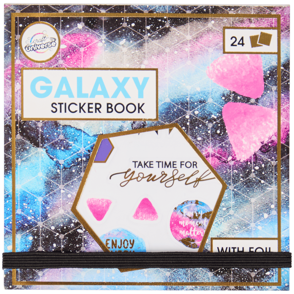Craft Universe Sticker Book with Foil Galaxy (2580355)