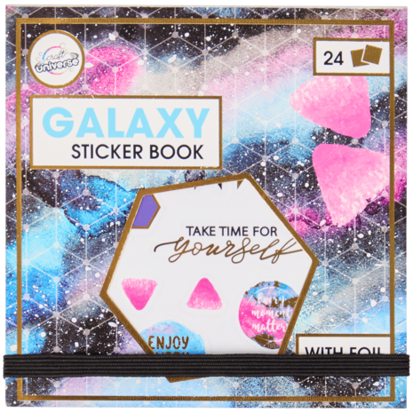 Craft Universe Sticker Book with Foil Galaxy (2580355)