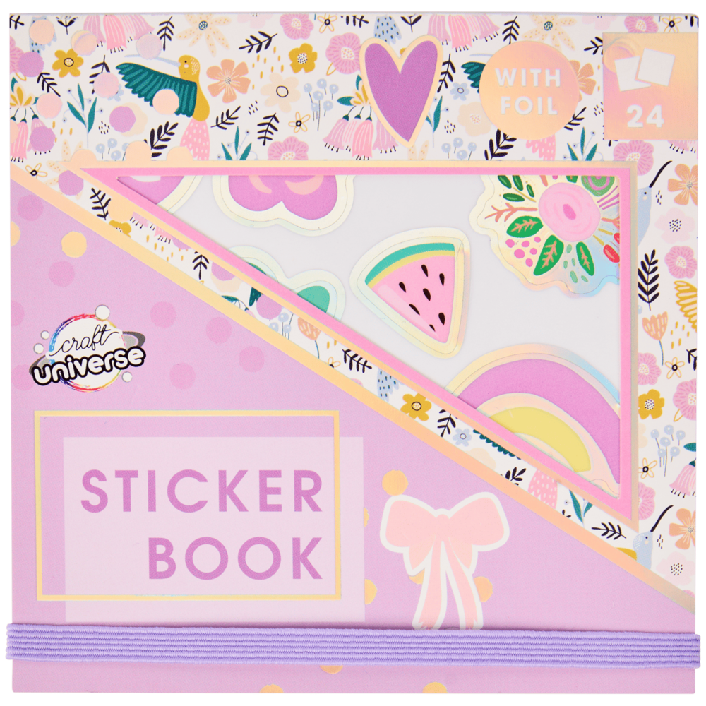 Craft Universe Sticker Book with Foil Girly (2580355)