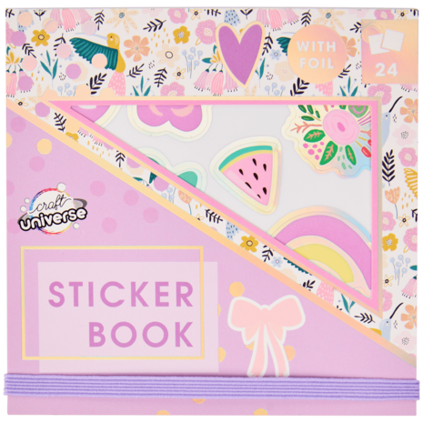 Craft Universe Sticker Book with Foil Girly (2580355)