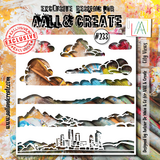 AALL and Create Masking Stencil 6x6 Inch City Views (AALL-PC-233)
