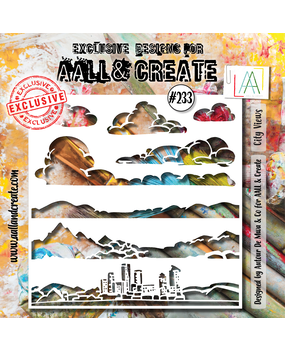 AALL and Create Masking Stencil 6x6 Inch City Views (AALL-PC-233) AALL and Create Masking Stencil 6x6 Inch City Views (AALL-PC-233)