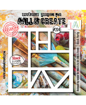 AALL and Create Masking Stencil 6x6 Inch Block Party (AALL-PC-234) AALL and Create Masking Stencil 6x6 Inch Block Party (AALL-PC-234)