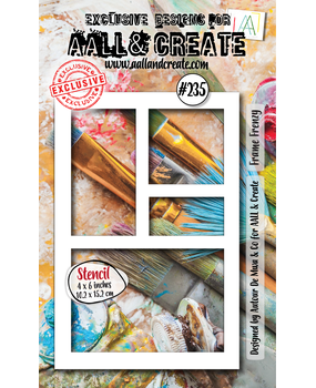 AALL and Create Masking Stencil 6x4 Inch Frame Frenzy (AALL-PC-235) AALL and Create Masking Stencil 6x4 Inch Frame Frenzy (AALL-PC-235)