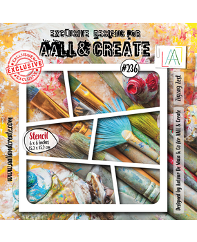 AALL and Create Masking Stencil 6x6 Inch Zigzag Zest (AALL-PC-236) AALL and Create Masking Stencil 6x6 Inch Zigzag Zest (AALL-PC-236)