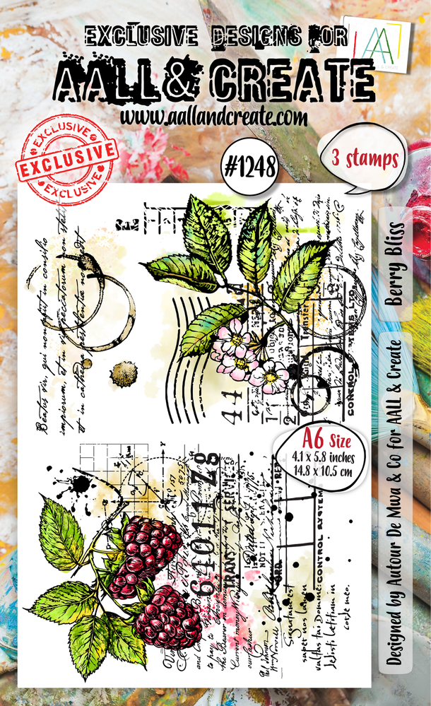 AALL and Create Clear Stamp Set A6 Berry Bliss (AALL-TP-1248) AALL and Create Clear Stamp Set A6 Berry Bliss (AALL-TP-1248)