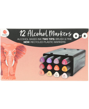 DécoTime 12 Alcohol Markers Old Red (3005439)