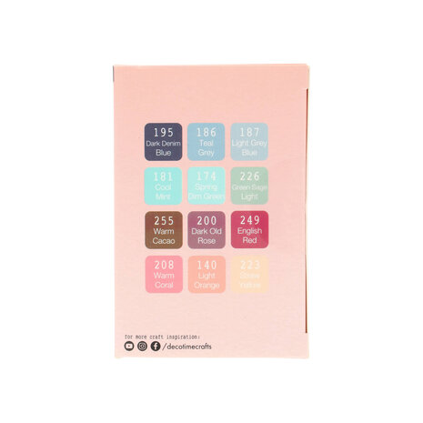 DécoTime 12 Alcohol Markers Old Rose (3005439) DécoTime 12 Alcohol Markers Old Rose (3005439)