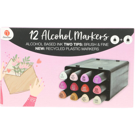 DécoTime 12 Alcohol Markers Azalea (3005439) DécoTime 12 Alcohol Markers Azalea (3005439)