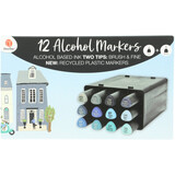 DécoTime 12 Alcohol Markers Baby Boy (3005439)