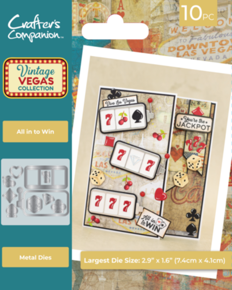 Crafter's Companion Vintage Vegas Dies All in to Win (VV-MD-AITW)