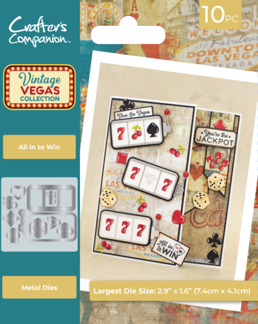 Crafter's Companion Vintage Vegas Dies All in to Win (VV-MD-AITW)