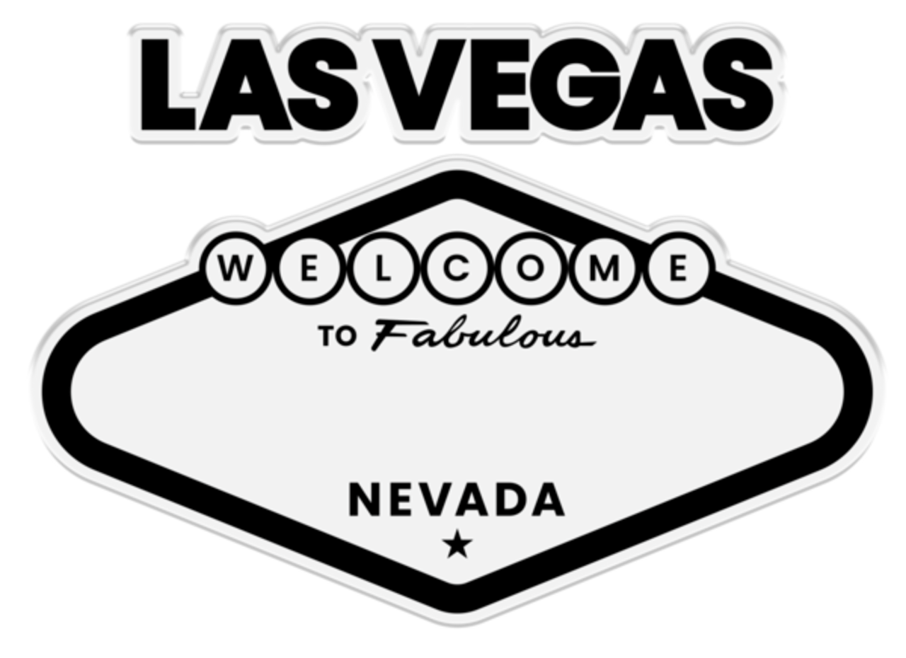 Crafter's Companion Vintage Vegas Stamp, Die, Stencil & Gems Fabulous Las Vegas (VV-STD-STEN-GEM-FLV)