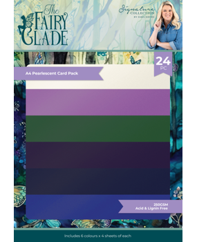 Crafter's Companion Fairy Glade A4 Pearl Card Pack (SS-FG-PEARL-A4) Crafter's Companion Fairy Glade A4 Pearl Card Pack (SS-FG-PEARL-A4)
