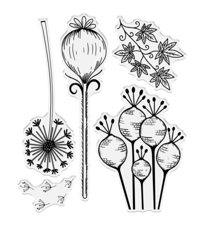 Crafter's Companion Fairy Glade Stamps, Stencils & Masks Woodland Wildflowers (SS-FG-STP-STENMA-WOW)