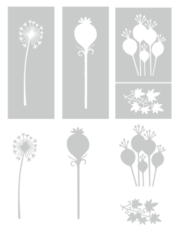 Crafter's Companion Fairy Glade Stamps, Stencils & Masks Woodland Wildflowers (SS-FG-STP-STENMA-WOW)