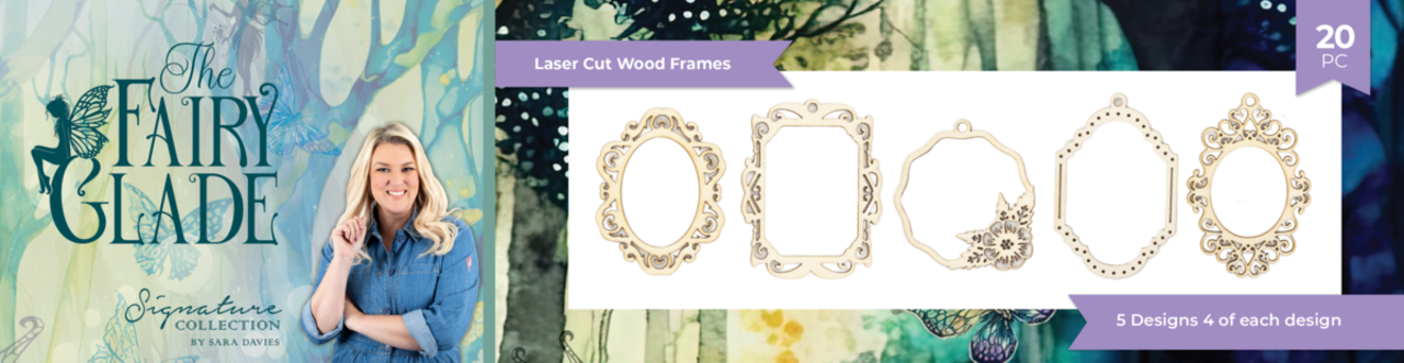 Crafter's Companion Fairy Glade Laser Cut Wood Frames (SS-FG-WOOD-FR) Crafter's Companion Fairy Glade Laser Cut Wood Frames (SS-FG-WOOD-FR)