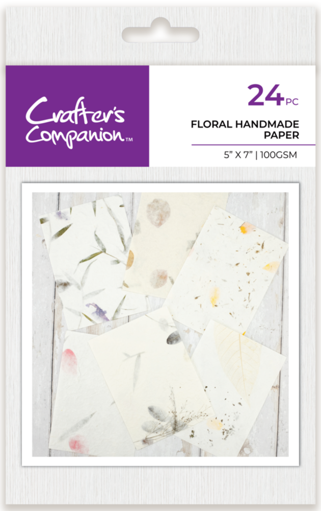 Crafter's Companion Floral 5x7 Inch Handmade Paper (CC-PAD5X7-FHMP) Crafter's Companion Floral 5x7 Inch Handmade Paper (CC-PAD5X7-FHMP)