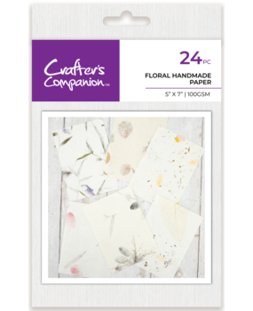 Crafter's Companion Floral 5x7 Inch Handmade Paper (CC-PAD5X7-FHMP) Crafter's Companion Floral 5x7 Inch Handmade Paper (CC-PAD5X7-FHMP)