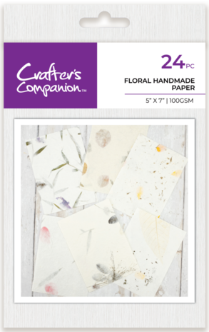 Crafter's Companion Floral 5x7 Inch Handmade Paper (CC-PAD5X7-FHMP) Crafter's Companion Floral 5x7 Inch Handmade Paper (CC-PAD5X7-FHMP)