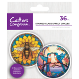 Crafter's Companion Stained Glass Windows Printed Acetate Effect Circles (CC-ACE-SGEC)