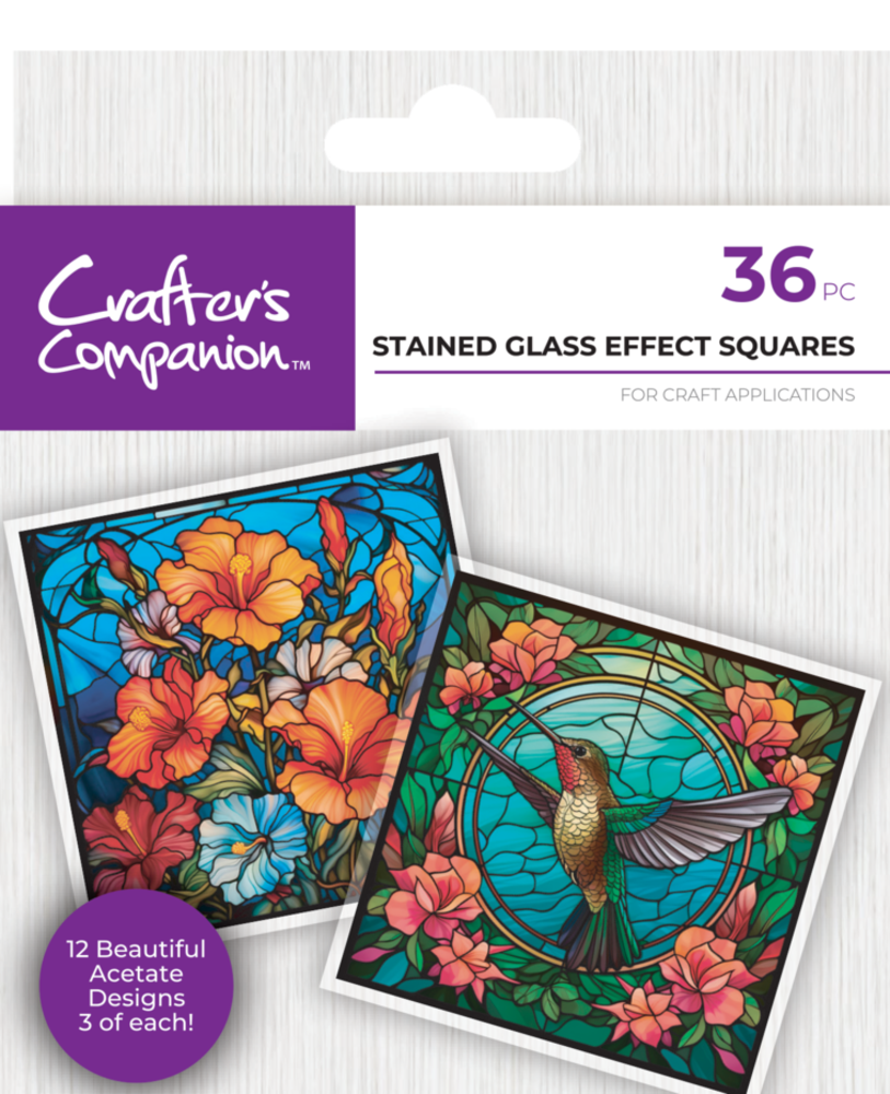 Crafter's Companion Stained Glass Windows Printed Acetate Effect Squares (CC-ACE-SGES) Crafter's Companion Stained Glass Windows Printed Acetate Effect Squares (CC-ACE-SGES)