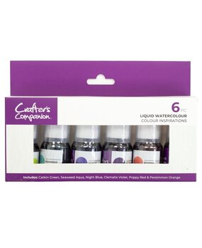 Crafter's Companion Liquid Watercolours Colour Inspirations (6pcs) (CC-MME-LIWA-COIN) Crafter's Companion Liquid Watercolours Colour Inspirations (6pcs) (CC-MME-LIWA-COIN)