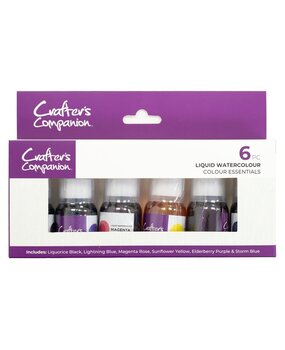 Crafter's Companion Liquid Watercolours Colour Essentials (6pcs) (CC-MME-LIWA-COES) Crafter's Companion Liquid Watercolours Colour Essentials (6pcs) (CC-MME-LIWA-COES)