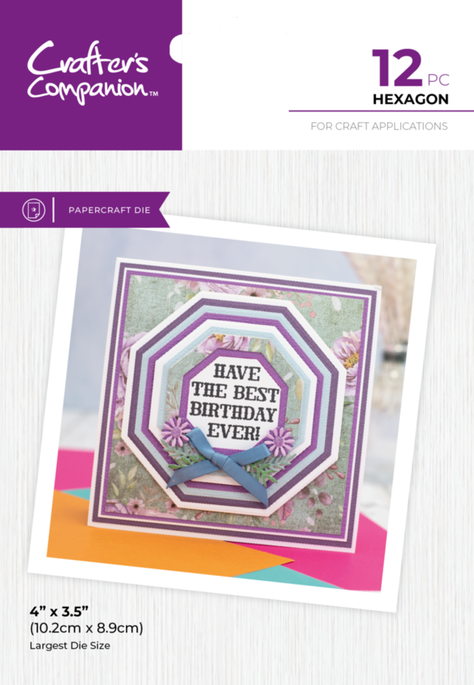 Crafter's Companion Hexagon Nesting Dies (CC-MD-ELE-HEXA) Crafter's Companion Hexagon Nesting Dies (CC-MD-ELE-HEXA)