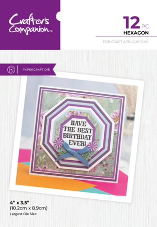 Crafter's Companion Hexagon Nesting Dies (CC-MD-ELE-HEXA) Crafter's Companion Hexagon Nesting Dies (CC-MD-ELE-HEXA)
