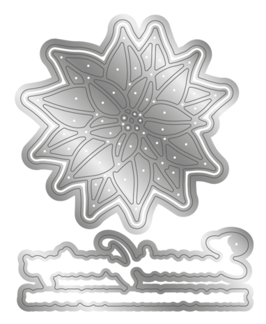 Crafter's Companion Festive Foliage 3D Embossing Folders, Dies & Stamps (CC-3DEF4-MD-STP-FEF)