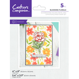 Crafter's Companion Blooming Florals 3D Embossing Folders, Dies & Stamps (CC-3DEF4-MD-STP-BLF)