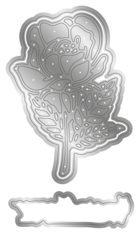Crafter's Companion Blooming Florals 3D Embossing Folders, Dies & Stamps (CC-3DEF4-MD-STP-BLF)