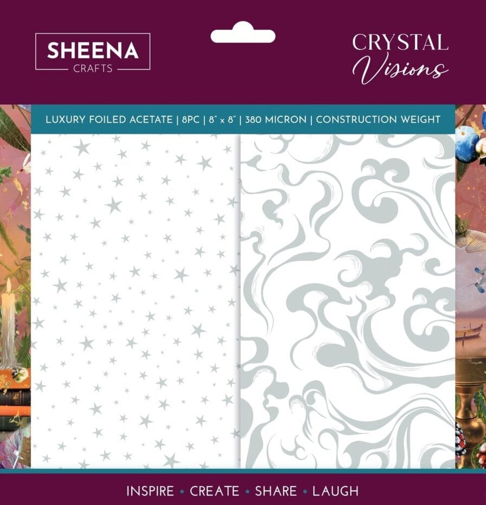 Sheena Crystal Visions 8x8 Inch Luxury Foiled Acetate (SD-CV-LUXF-ACE8) Sheena Crystal Visions 8x8 Inch Luxury Foiled Acetate (SD-CV-LUXF-ACE8)