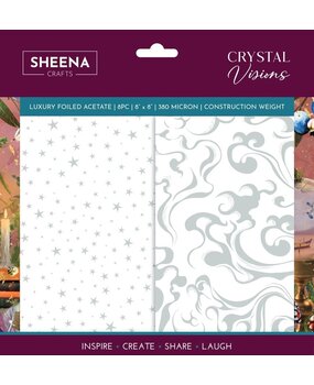 Sheena Crystal Visions 8x8 Inch Luxury Foiled Acetate (SD-CV-LUXF-ACE8) Sheena Crystal Visions 8x8 Inch Luxury Foiled Acetate (SD-CV-LUXF-ACE8)