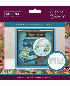 Sheena Crystal Visions Stencil Set Potions & Spells (SD-CV-STEN-POSP) Sheena Crystal Visions Stencil Set Potions & Spells (SD-CV-STEN-POSP)