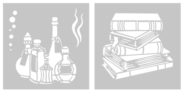 Sheena Crystal Visions Stencil Set Potions & Spells (SD-CV-STEN-POSP)