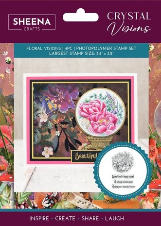 Sheena Crystal Visions Clear Stamp Floral Visions (SD-CV-STP-FLVI) Sheena Crystal Visions Clear Stamp Floral Visions (SD-CV-STP-FLVI)