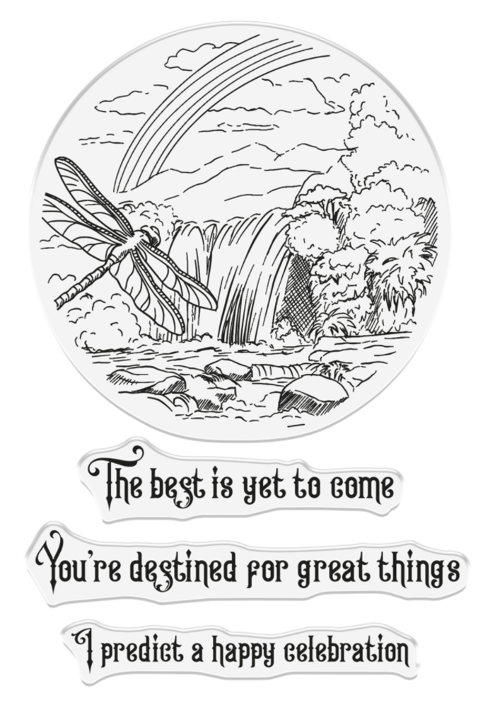 Sheena Crystal Visions Clear Stamp Peaceful Visions (SD-CV-STP-PEVI)