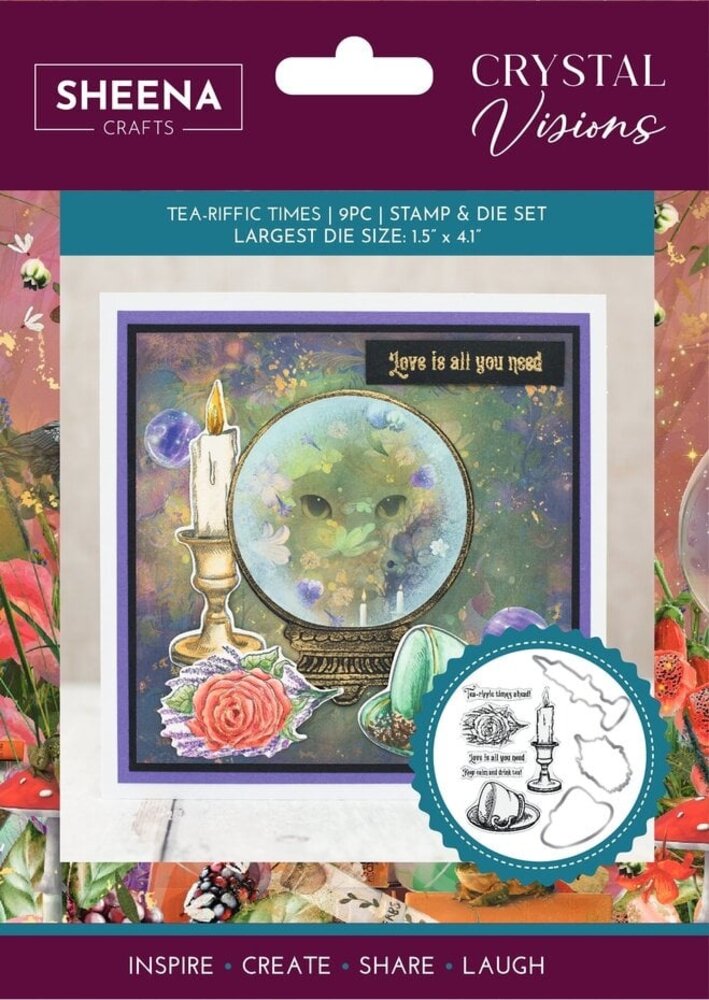 Sheena Crystal Visions Stamp & Die Tea-riffic Times (SD-CV-STD-TETI) Sheena Crystal Visions Stamp & Die Tea-riffic Times (SD-CV-STD-TETI)