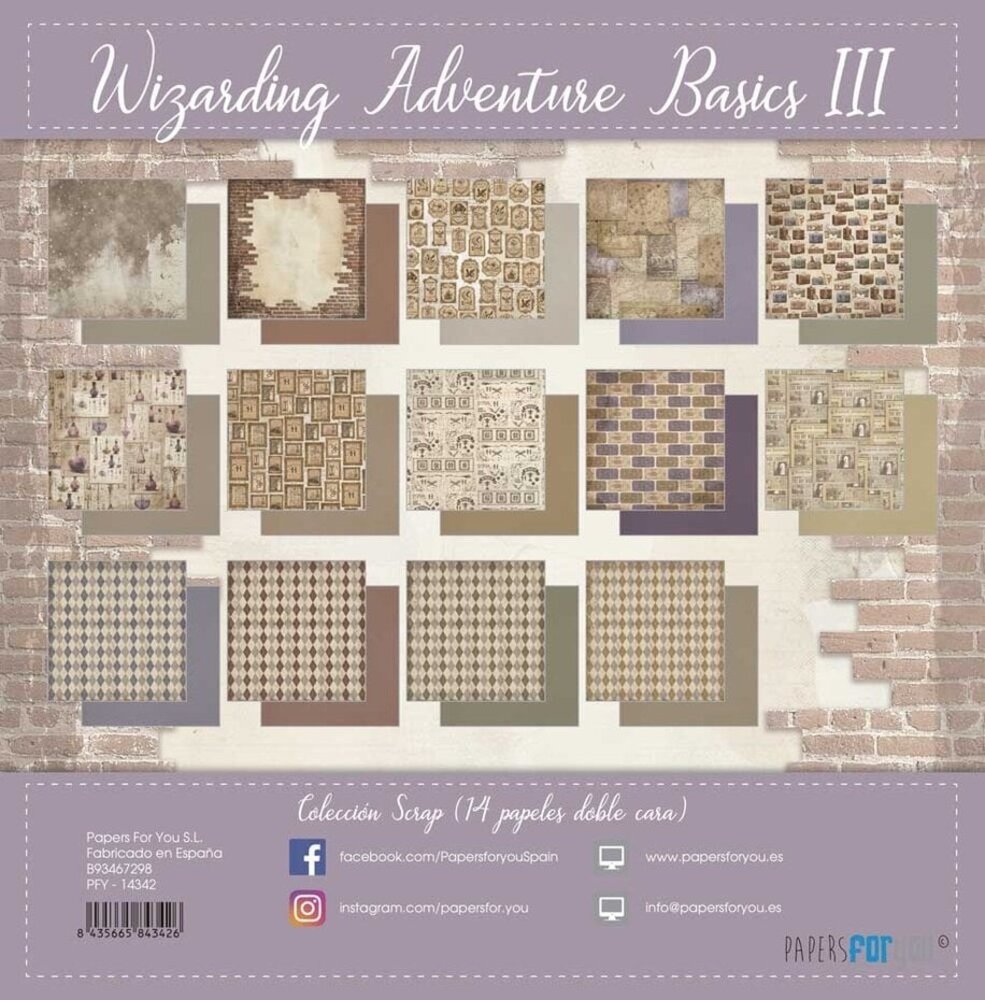 Papers For You Wizarding Adventure III 12x12 Inch Basics Paper Pack (PFY-14342)