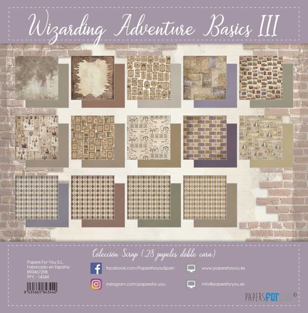 Papers For You Wizarding Adventure III 8x8 Inch Basics Paper Pack (PFY-14344)