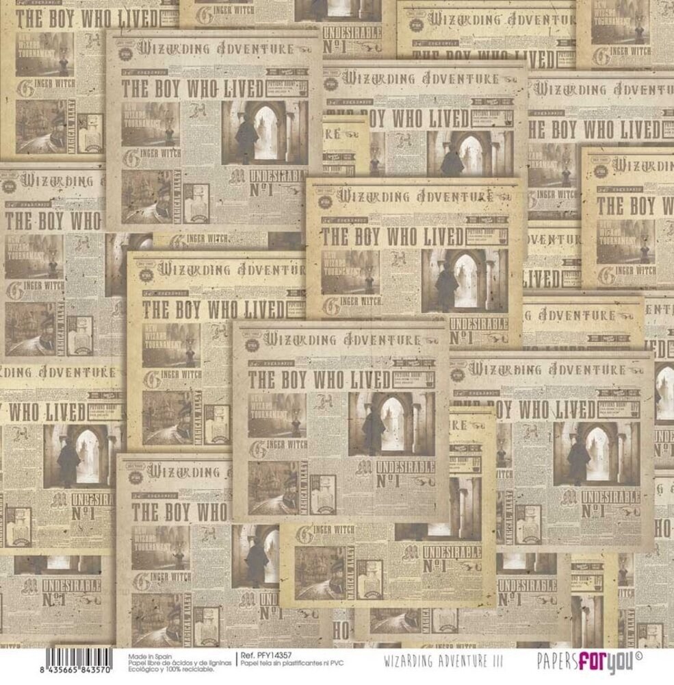 Papers For You Wizarding Adventure III 12x12 Inch Canvas (PFY-14348) Papers For You Wizarding Adventure III 12x12 Inch Canvas (PFY-14348)