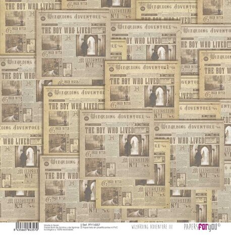 Papers For You Wizarding Adventure III 12x12 Inch Canvas (PFY-14348) Papers For You Wizarding Adventure III 12x12 Inch Canvas (PFY-14348)