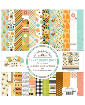 Doodlebug Design Inc. Farmhouse 12x12 Inch Paper Pack (8662) Doodlebug Design Inc. Farmhouse 12x12 Inch Paper Pack (8662)