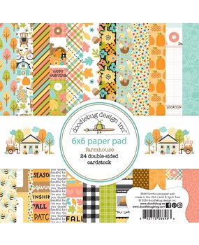Doodlebug Design Inc. Farmhouse 6x6 Inch Paper Pad (8646)