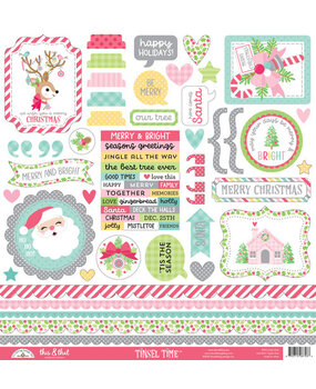 Doodlebug Design Inc. Tinsel Time This & That Stickers (8753)