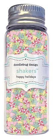 Doodlebug Design Inc. Tinsel Time Happy Holidays Shakers (8733)