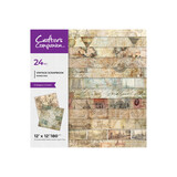 Crafter's Companion Vintage Scrapbook 12x12 Inch Paper Pad (CC-PAD12-VISC)