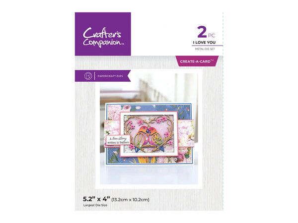 Crafter's Companion Love Birds Dies I Love You (CC-LB-MD-ILOY) Crafter's Companion Love Birds Dies I Love You (CC-LB-MD-ILOY)